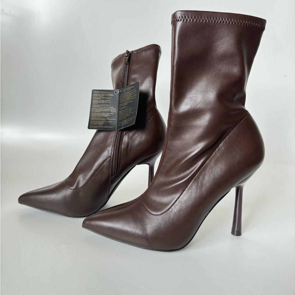 Forever 21 Sock boots women’s brown